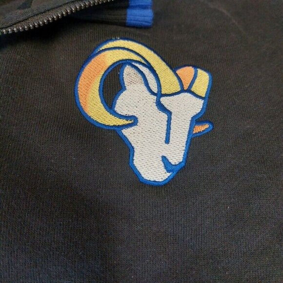 Fanatics Los Angeles Rams Logo 1/4 Zip Sweatshirt Mens XL NFL x Darius Rucker - Picture 4 of 9